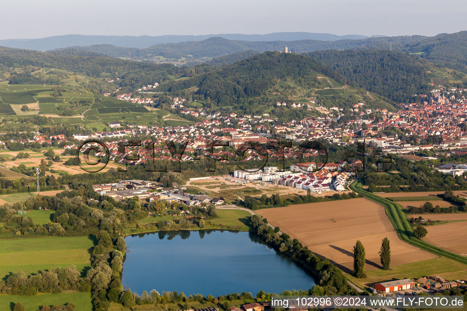 Heppenheim dans le département Hesse, Allemagne d'un drone