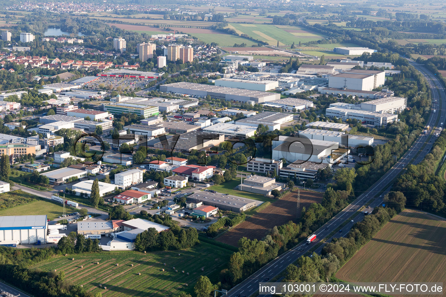 Heppenheim dans le département Hesse, Allemagne hors des airs