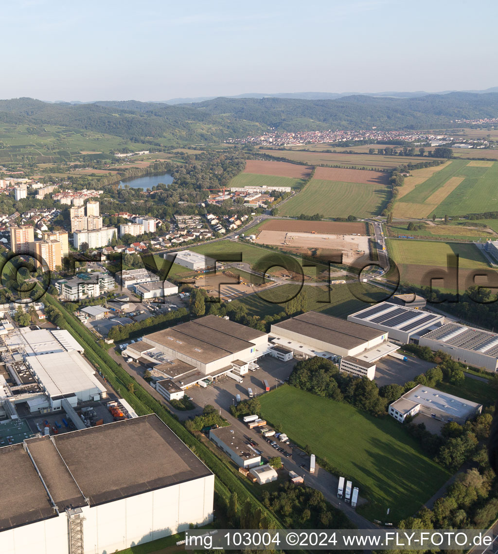 Vue d'oiseau de Heppenheim dans le département Hesse, Allemagne