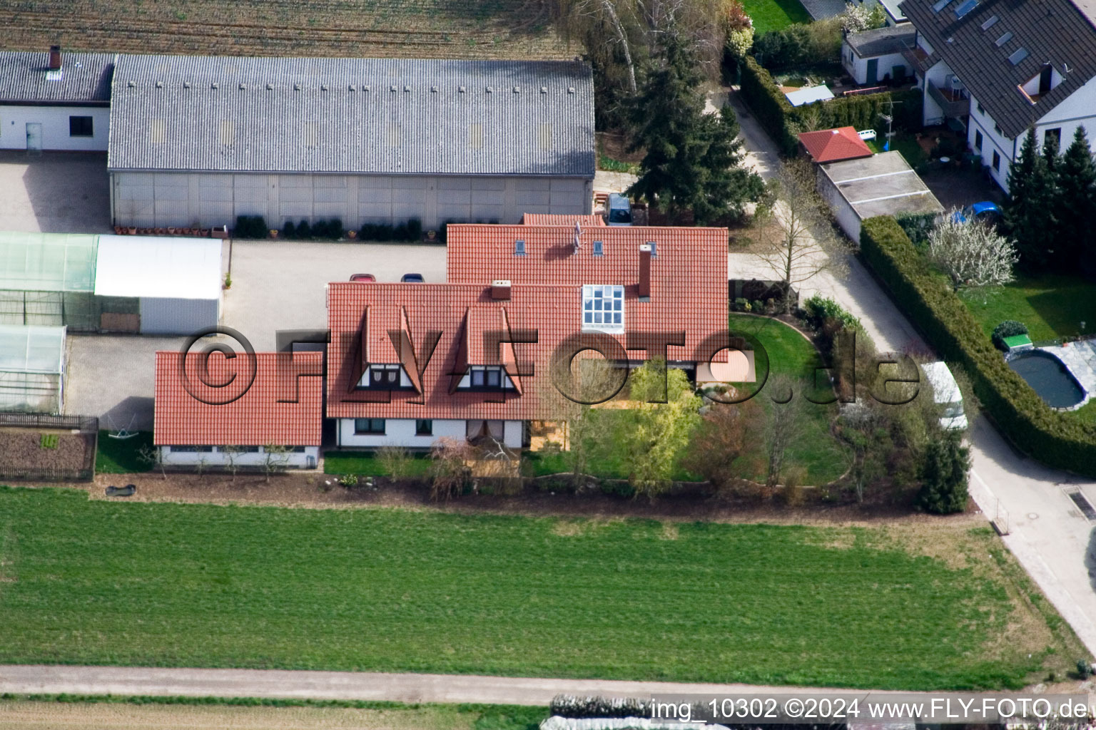 Kandel dans le département Rhénanie-Palatinat, Allemagne vue d'en haut