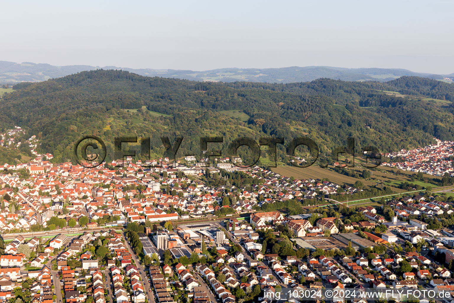 Image drone de Hemsbach dans le département Bade-Wurtemberg, Allemagne