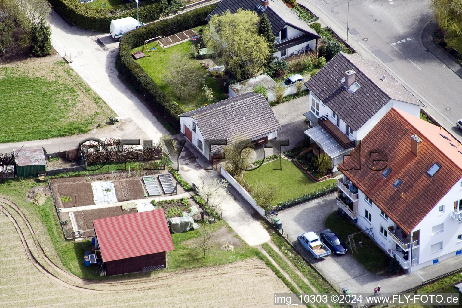 Kandel dans le département Rhénanie-Palatinat, Allemagne depuis l'avion