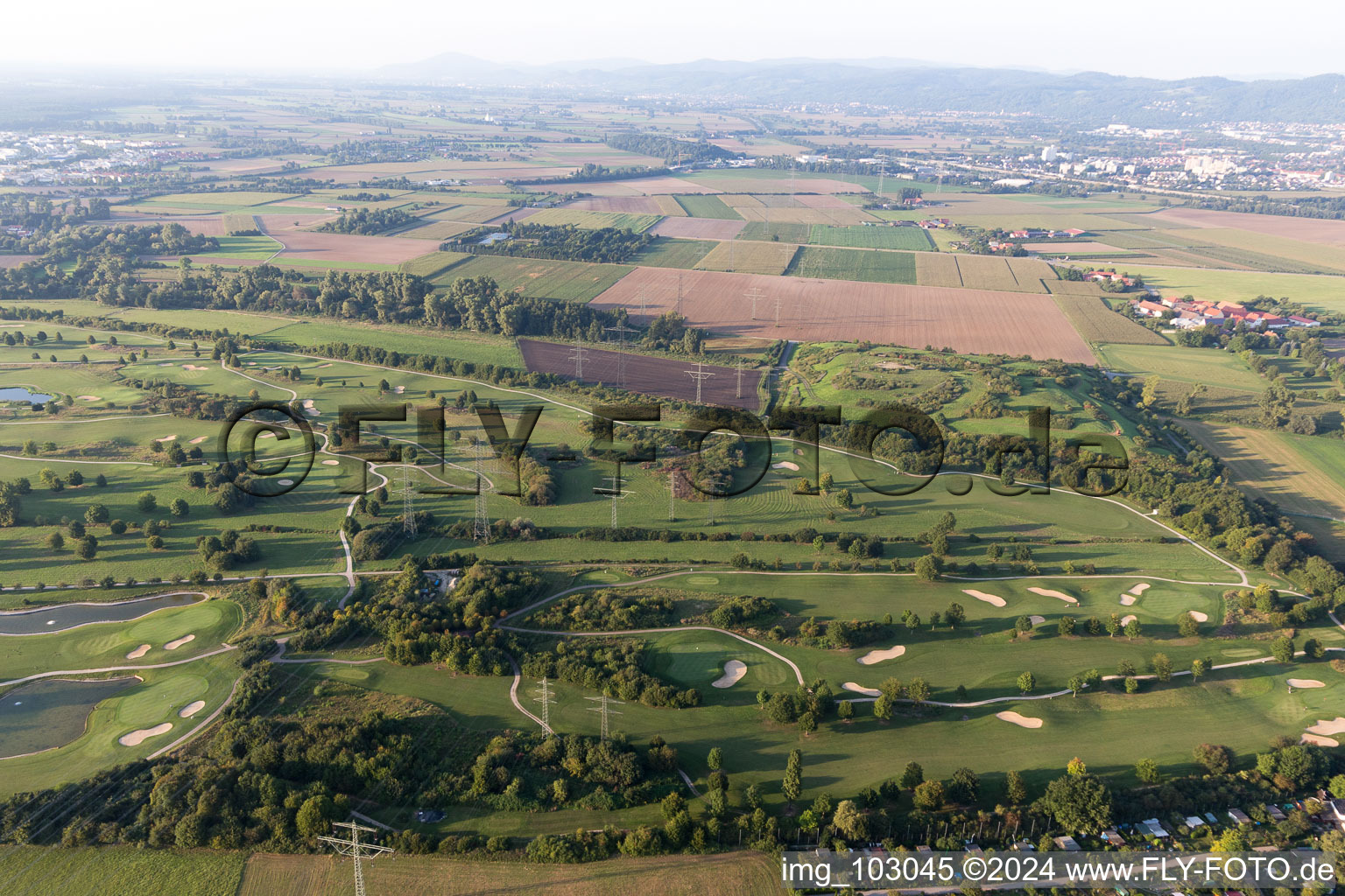 Photographie aérienne de Heddesheim dans le département Bade-Wurtemberg, Allemagne