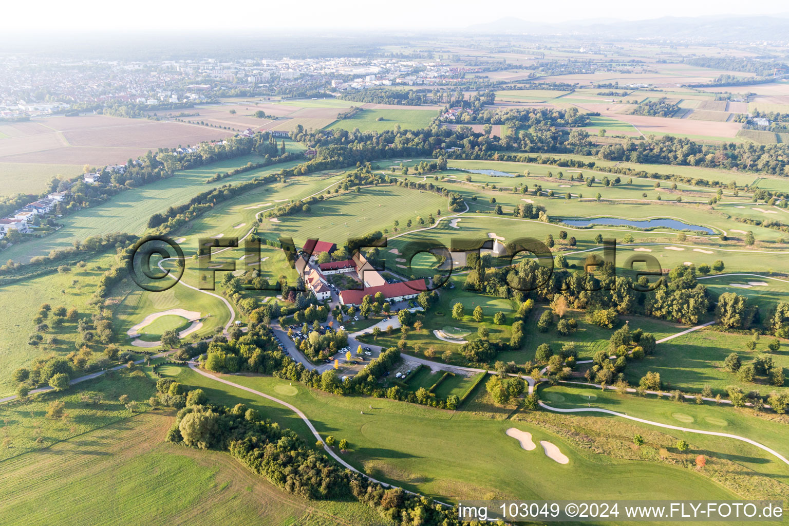 Heddesheim dans le département Bade-Wurtemberg, Allemagne vue d'en haut