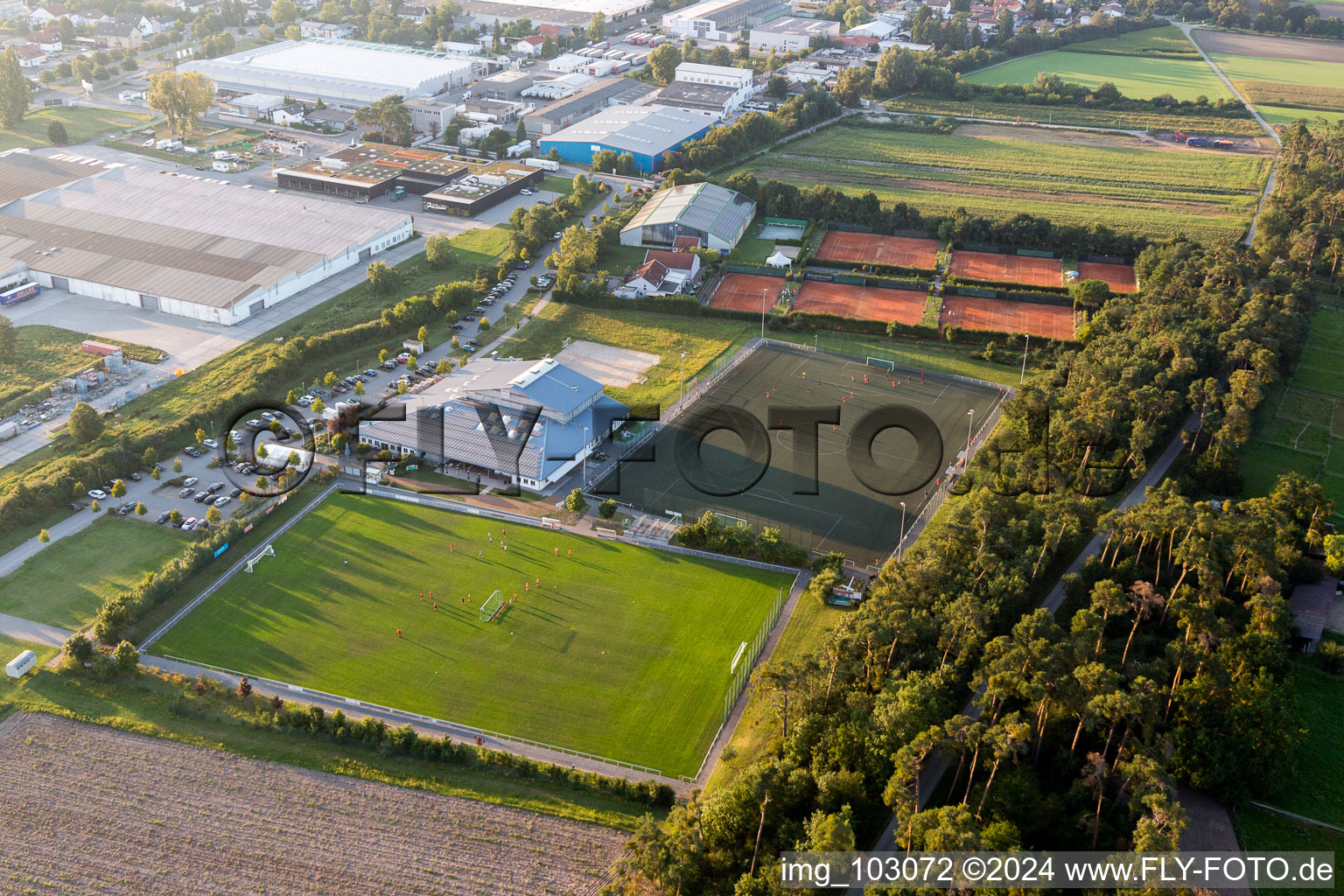 Lorsch dans le département Hesse, Allemagne vue du ciel