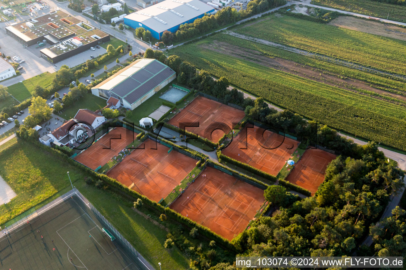 Image drone de Lorsch dans le département Hesse, Allemagne