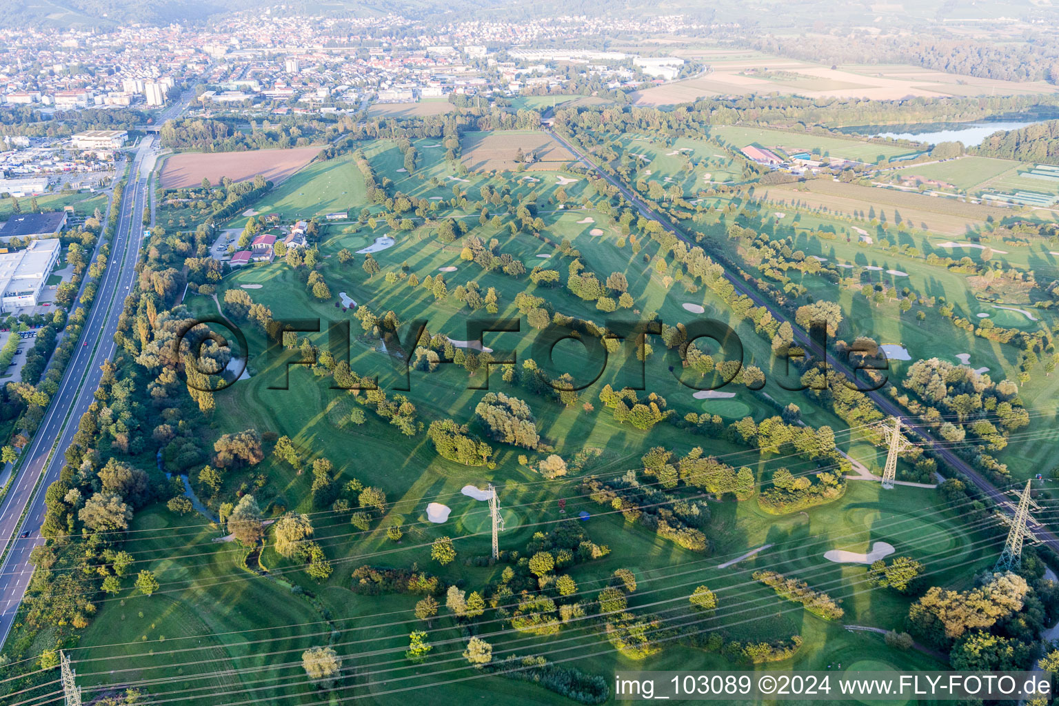 Image drone de Club de golf à Bensheim dans le département Hesse, Allemagne