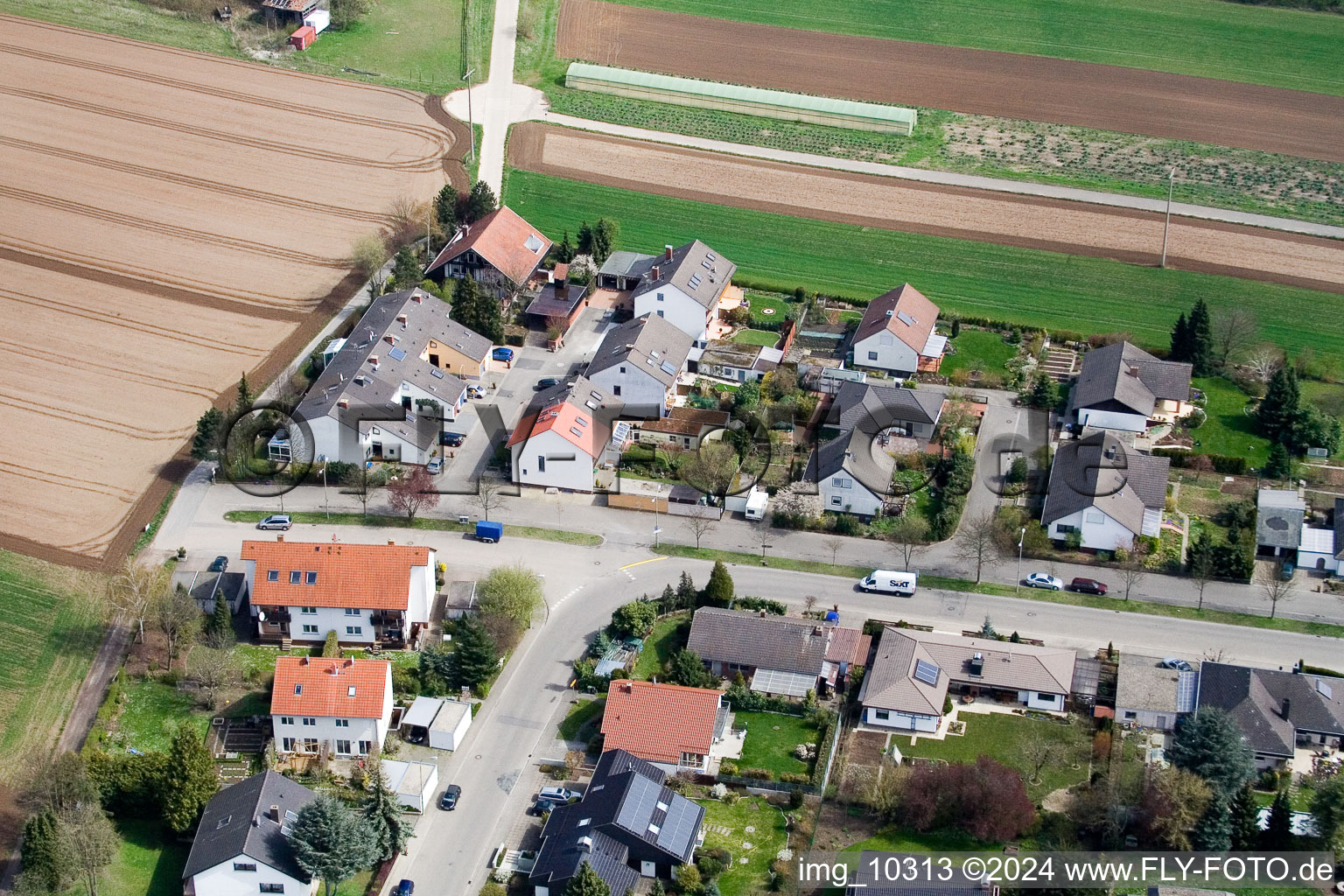 Photographie aérienne de Kandel dans le département Rhénanie-Palatinat, Allemagne