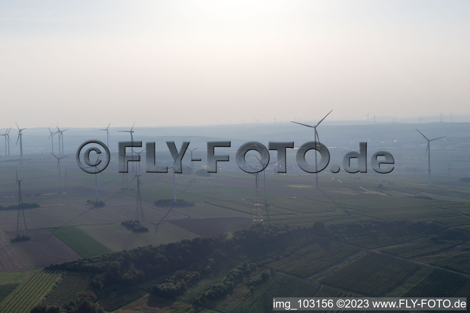 Dittelsheim-Heßloch dans le département Rhénanie-Palatinat, Allemagne d'un drone