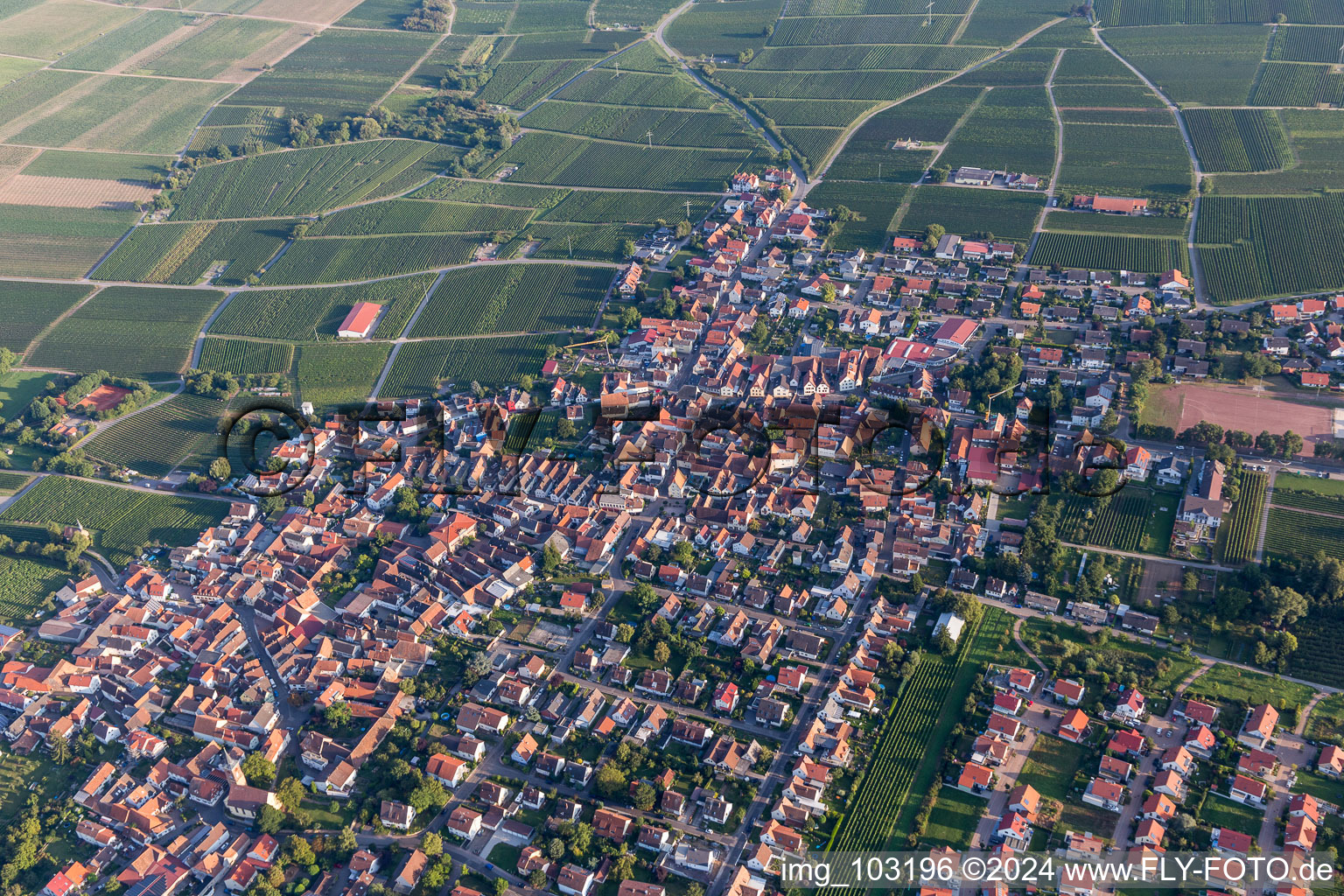 Quartier Nußdorf in Landau in der Pfalz dans le département Rhénanie-Palatinat, Allemagne d'un drone