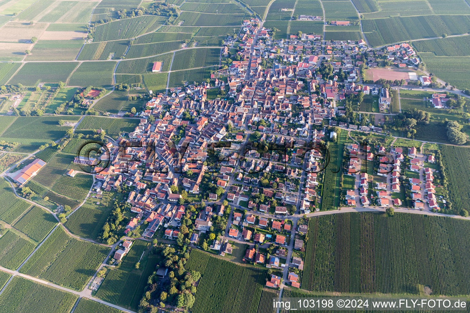 Vue aérienne de Quartier Nußdorf in Landau in der Pfalz dans le département Rhénanie-Palatinat, Allemagne