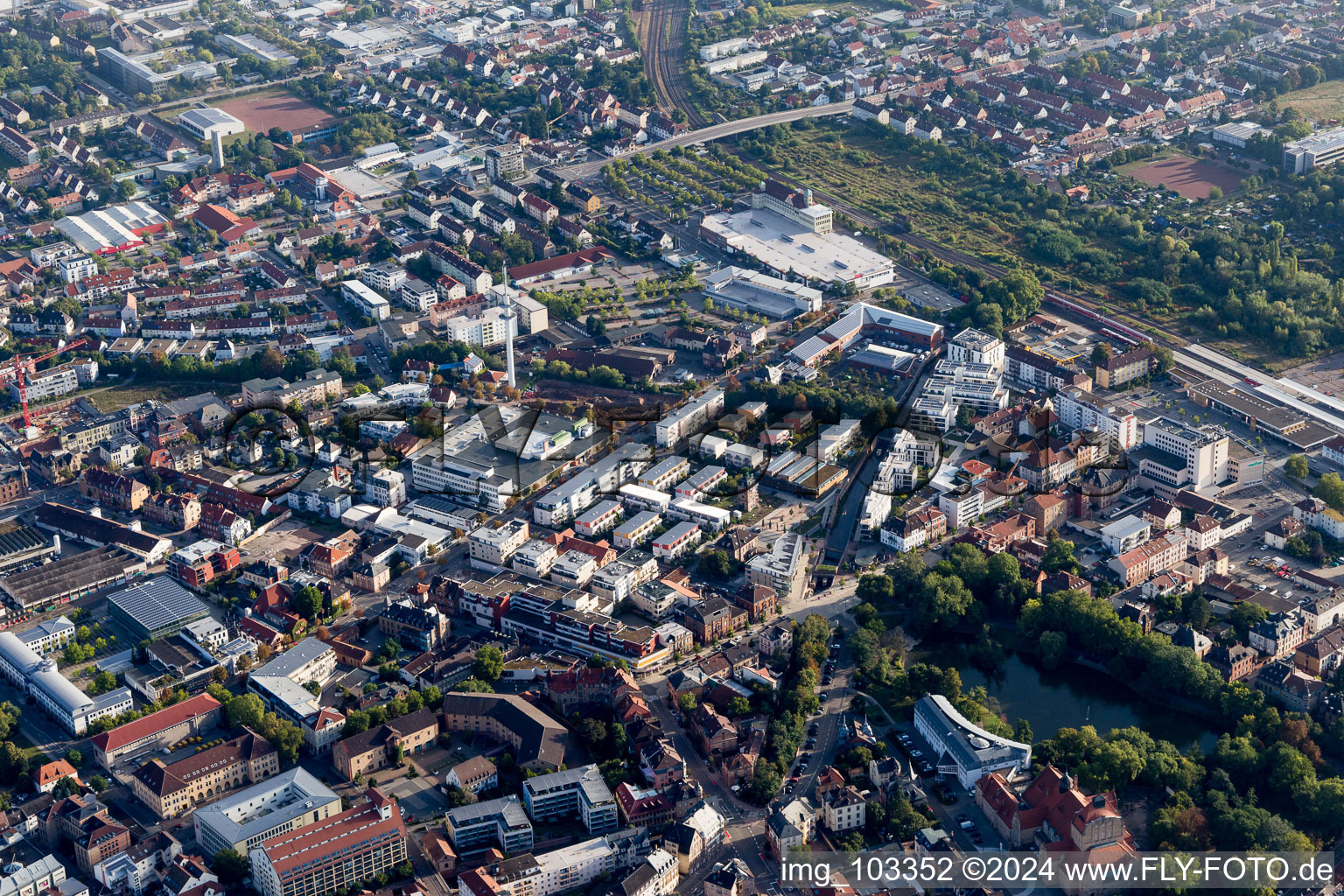 Landau in der Pfalz dans le département Rhénanie-Palatinat, Allemagne vue du ciel