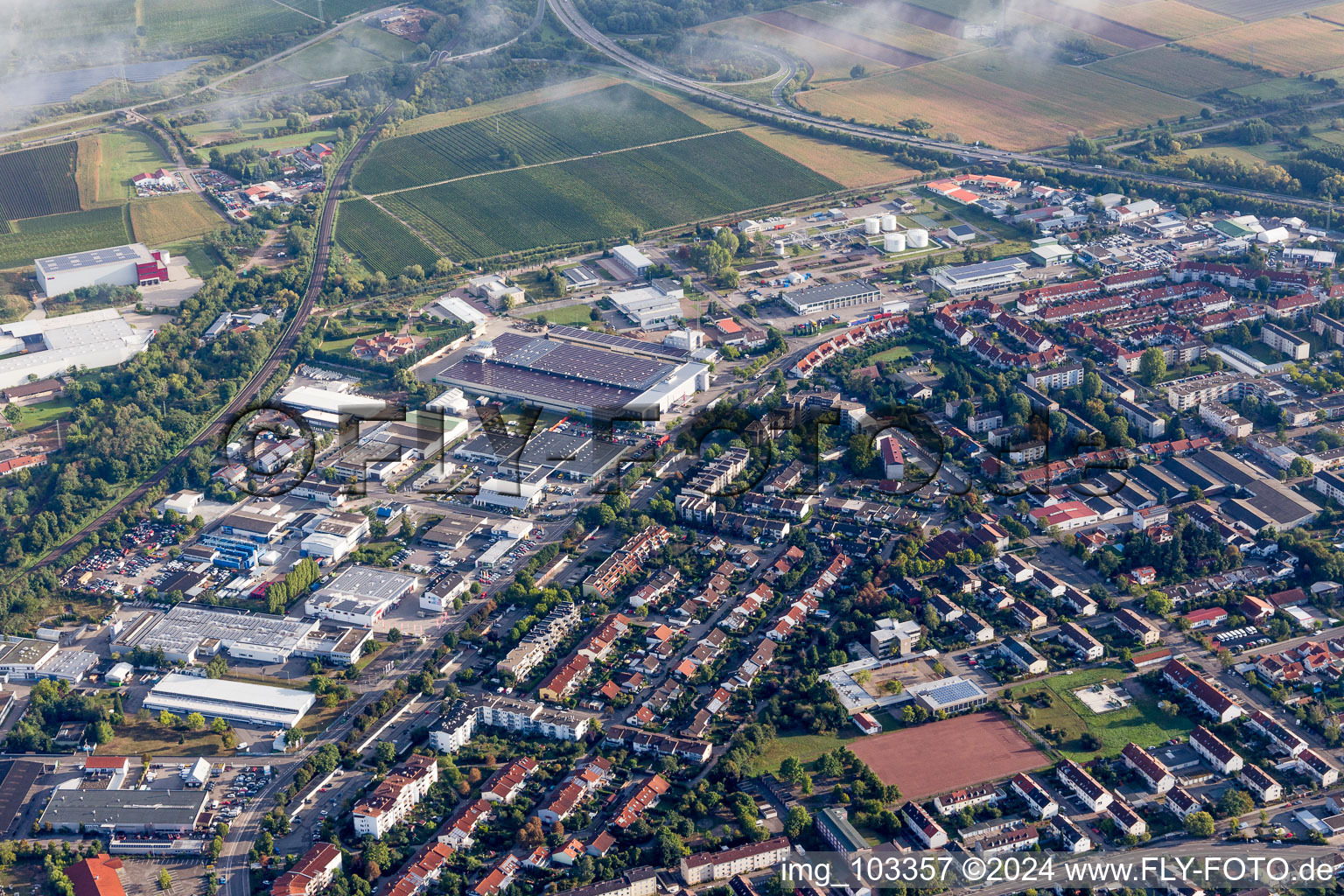 Photographie aérienne de Landau Nord à Landau in der Pfalz dans le département Rhénanie-Palatinat, Allemagne