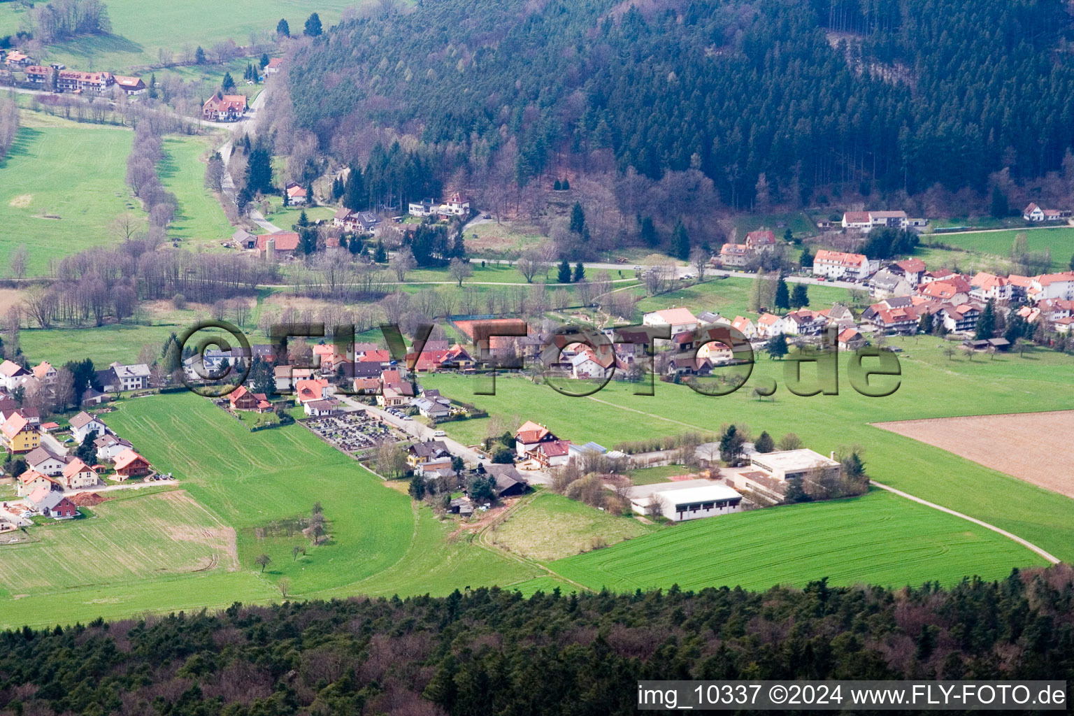 Photographie aérienne de Quartier Wahlen in Grasellenbach dans le département Hesse, Allemagne