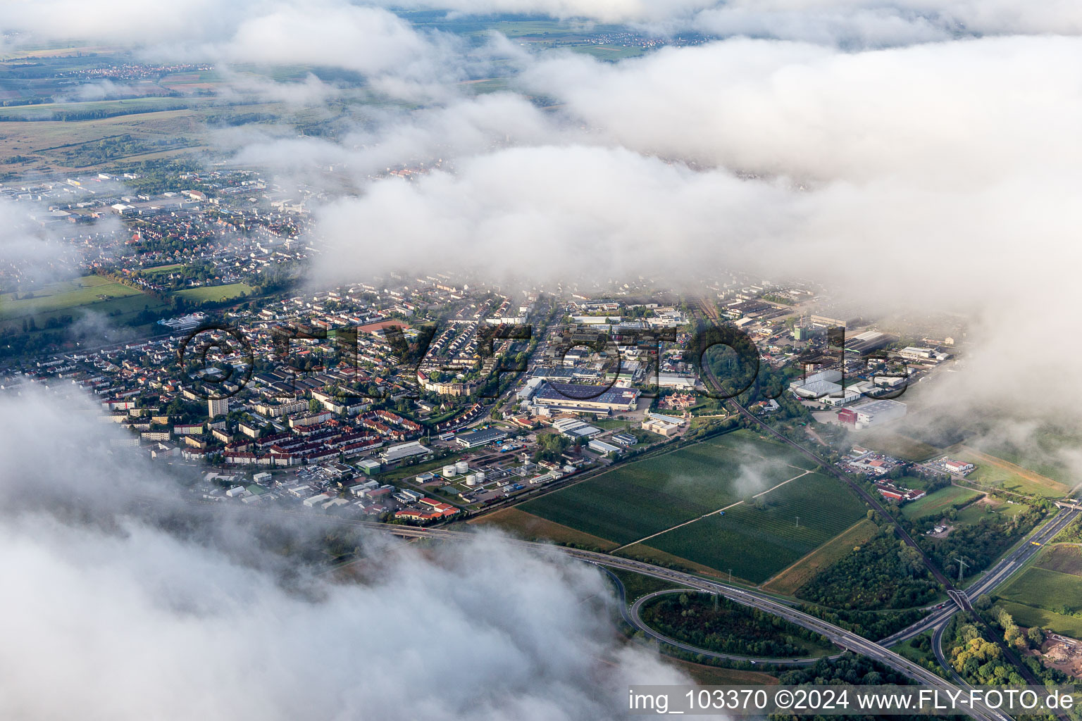 Landau Nord à Landau in der Pfalz dans le département Rhénanie-Palatinat, Allemagne d'en haut