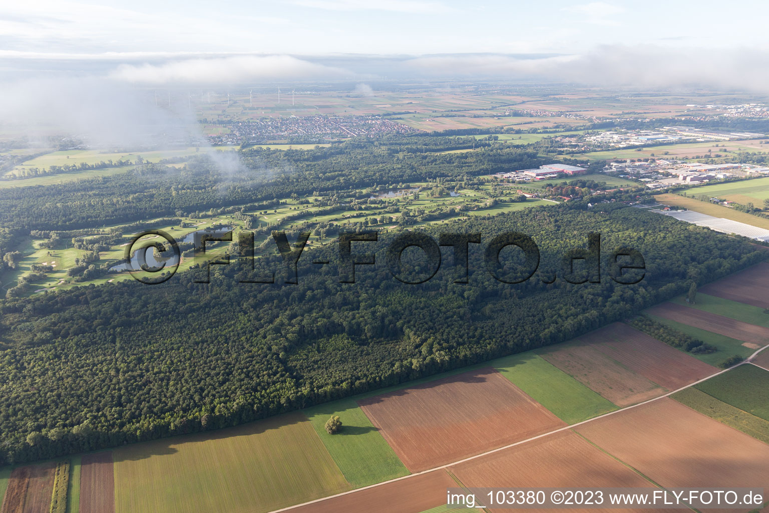 Photographie aérienne de Terrain de golf à Essingen dans le département Rhénanie-Palatinat, Allemagne