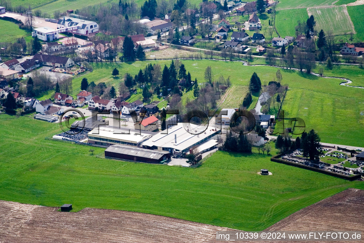 Vue aérienne de PEDEX GmbH à le quartier Affolterbach in Wald-Michelbach dans le département Hesse, Allemagne