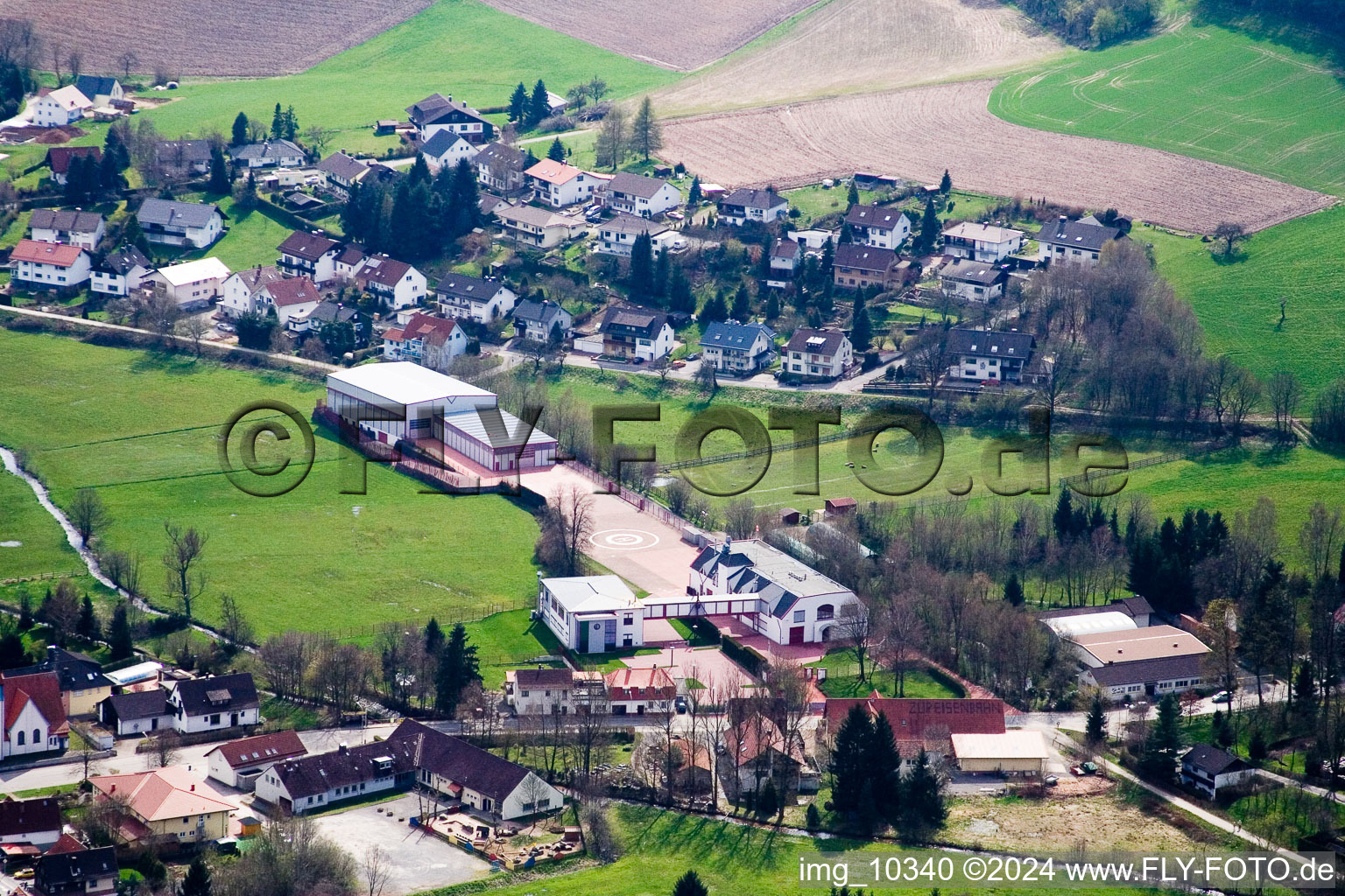 Vue aérienne de Joest Racing Classique à le quartier Affolterbach in Wald-Michelbach dans le département Hesse, Allemagne