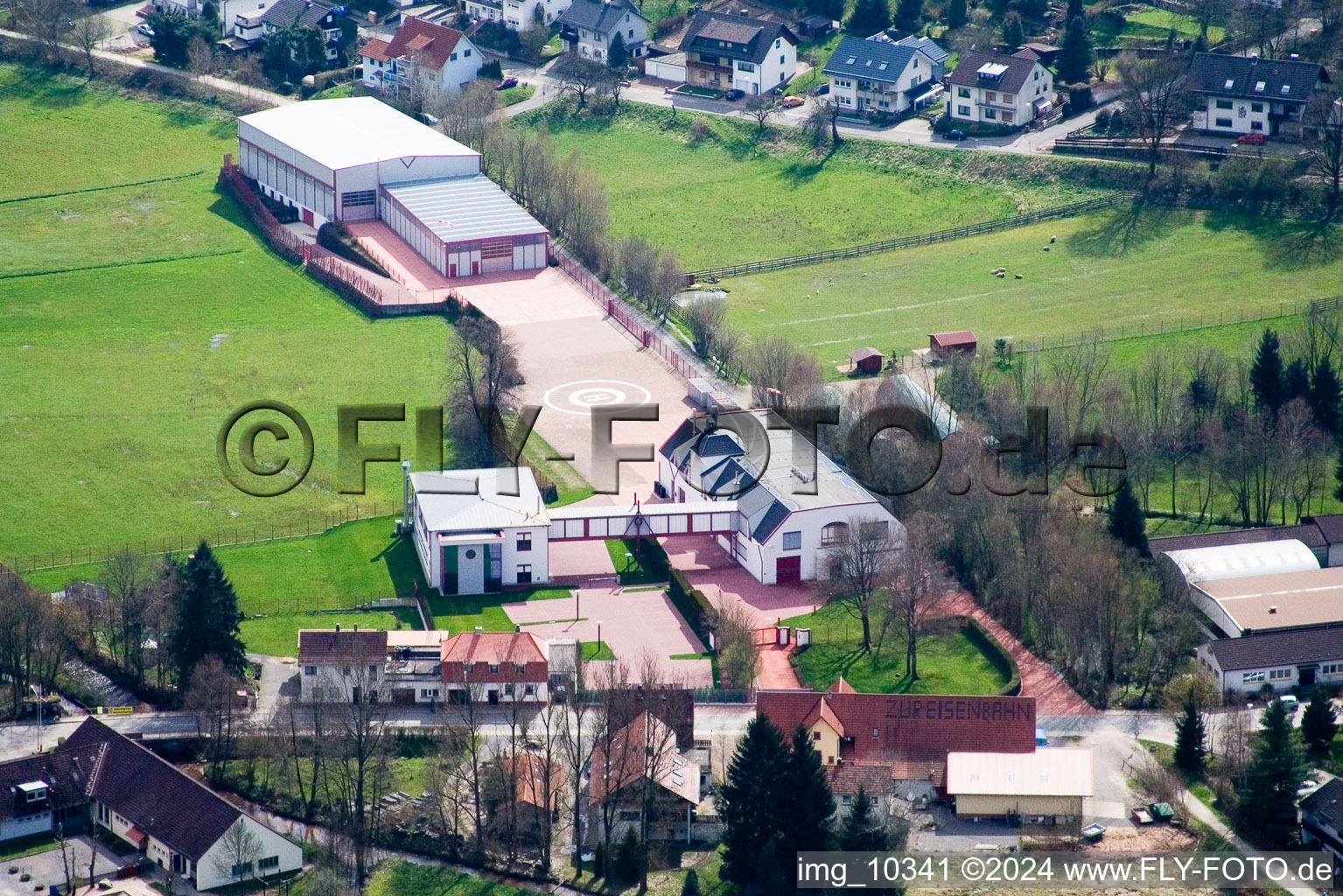 Vue aérienne de Joest Racing Classique à le quartier Affolterbach in Wald-Michelbach dans le département Hesse, Allemagne