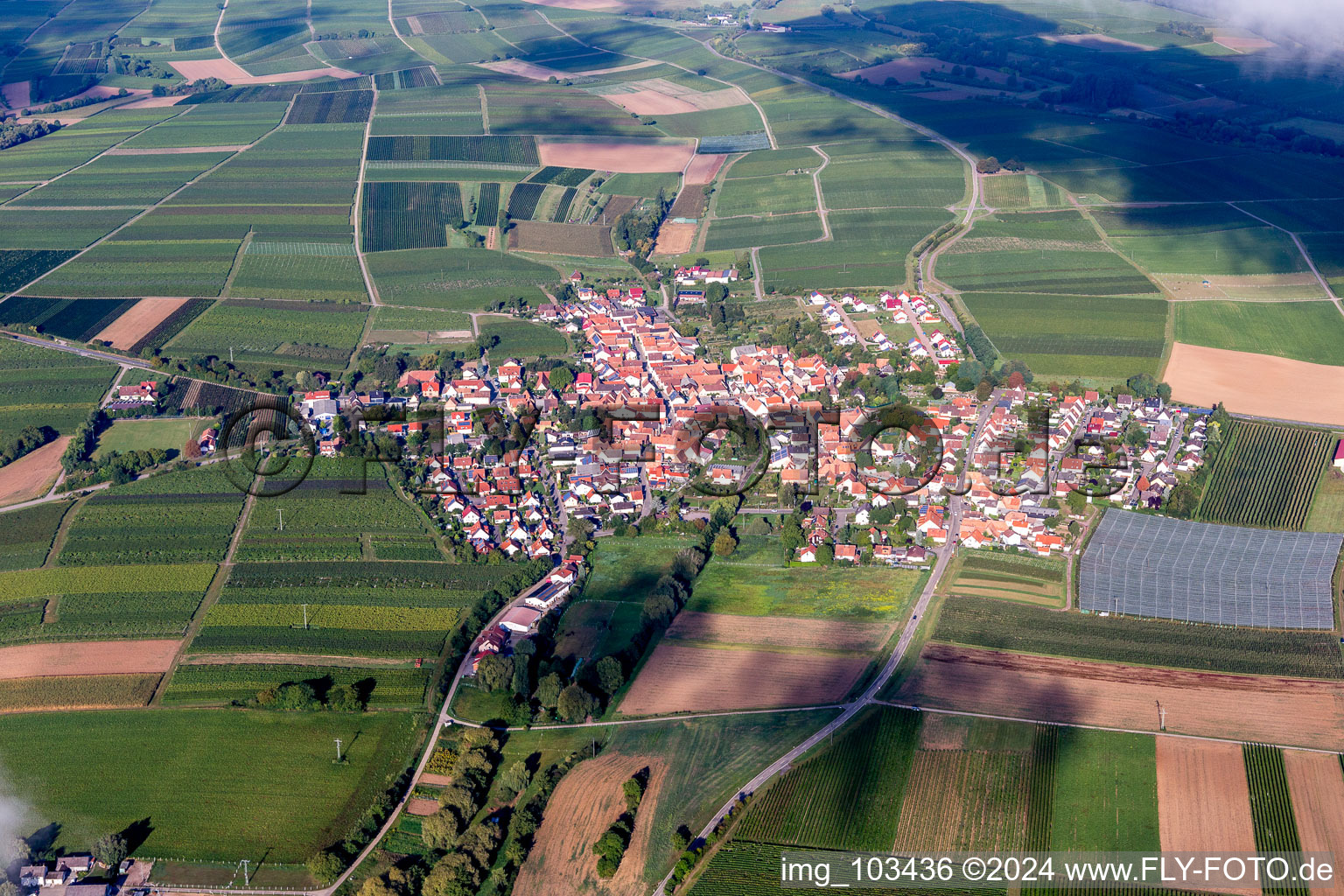 Impflingen dans le département Rhénanie-Palatinat, Allemagne d'en haut