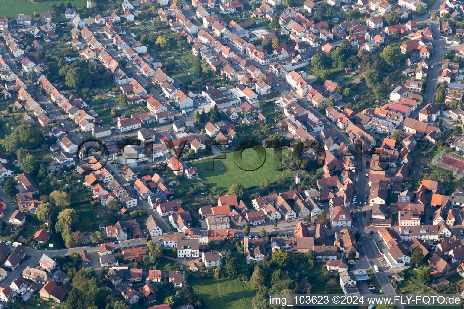 Darmsbach dans le département Bade-Wurtemberg, Allemagne depuis l'avion