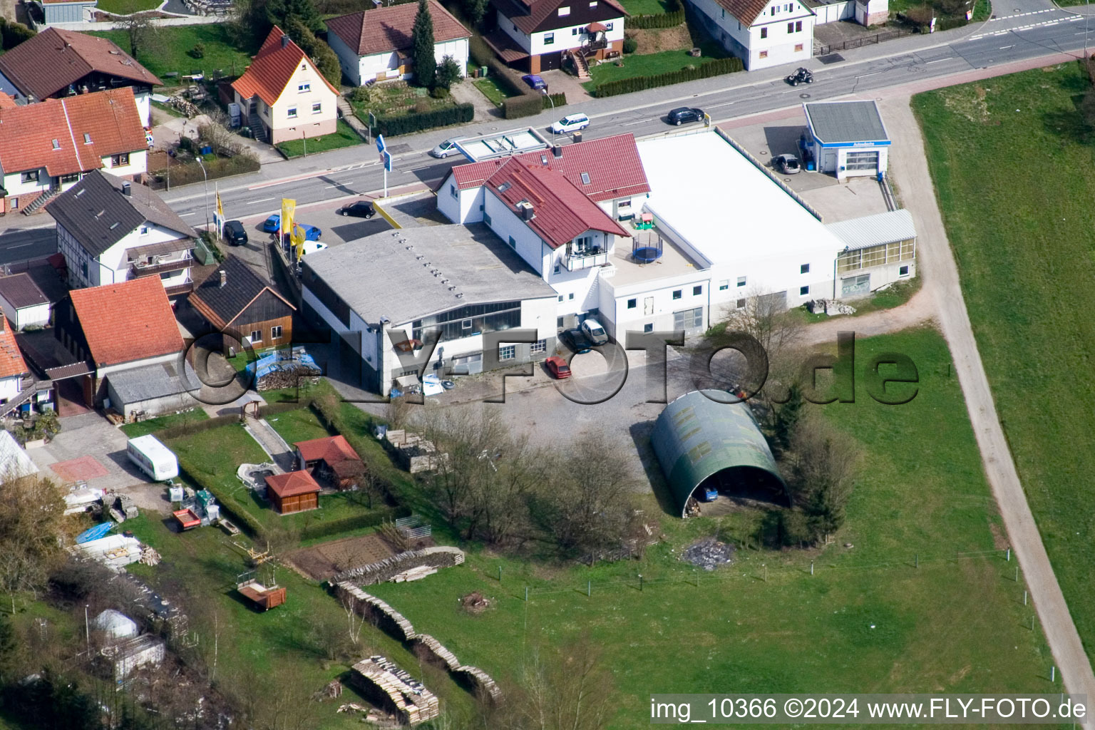 Vue oblique de Quartier Affolterbach in Wald-Michelbach dans le département Hesse, Allemagne