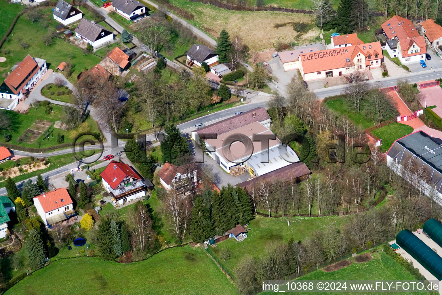 Quartier Affolterbach in Wald-Michelbach dans le département Hesse, Allemagne d'en haut