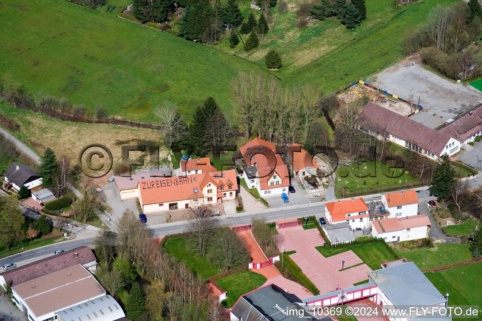 Quartier Affolterbach in Wald-Michelbach dans le département Hesse, Allemagne hors des airs