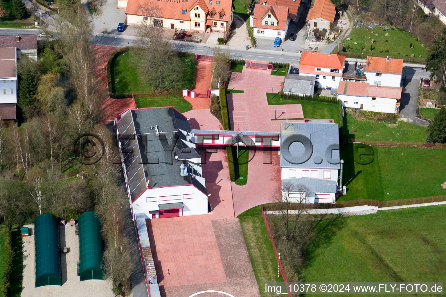 Enregistrement par drone de Quartier Affolterbach in Wald-Michelbach dans le département Hesse, Allemagne