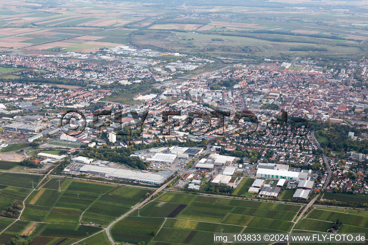 Landau Nord à Landau in der Pfalz dans le département Rhénanie-Palatinat, Allemagne hors des airs