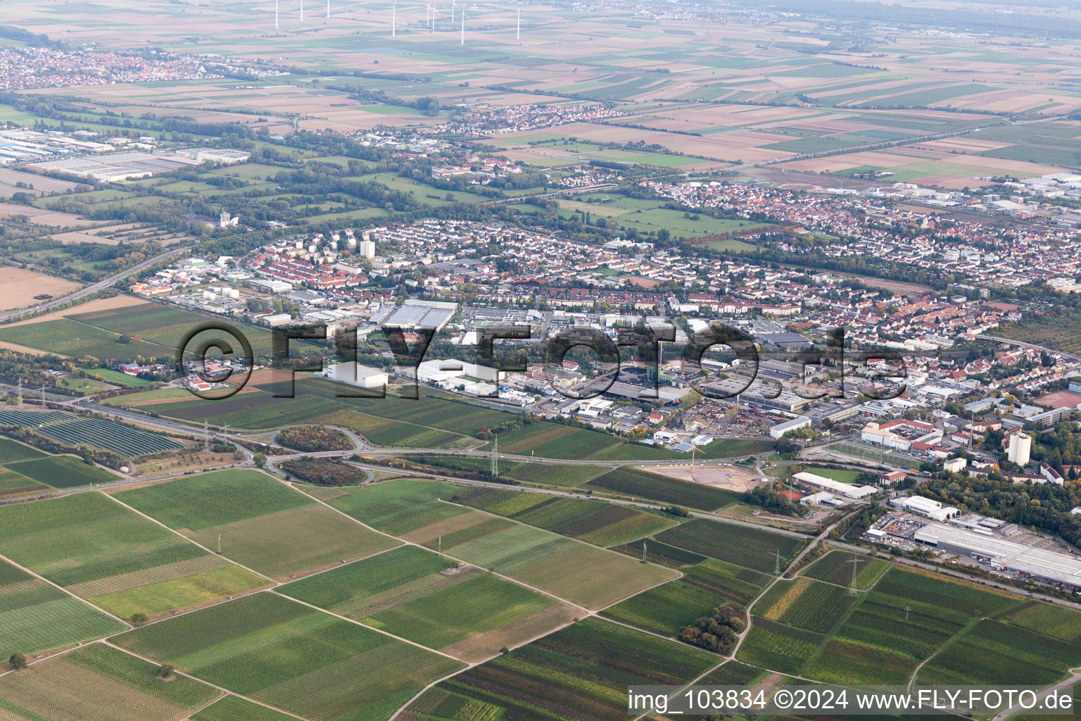 Landau Nord à Landau in der Pfalz dans le département Rhénanie-Palatinat, Allemagne vue d'en haut