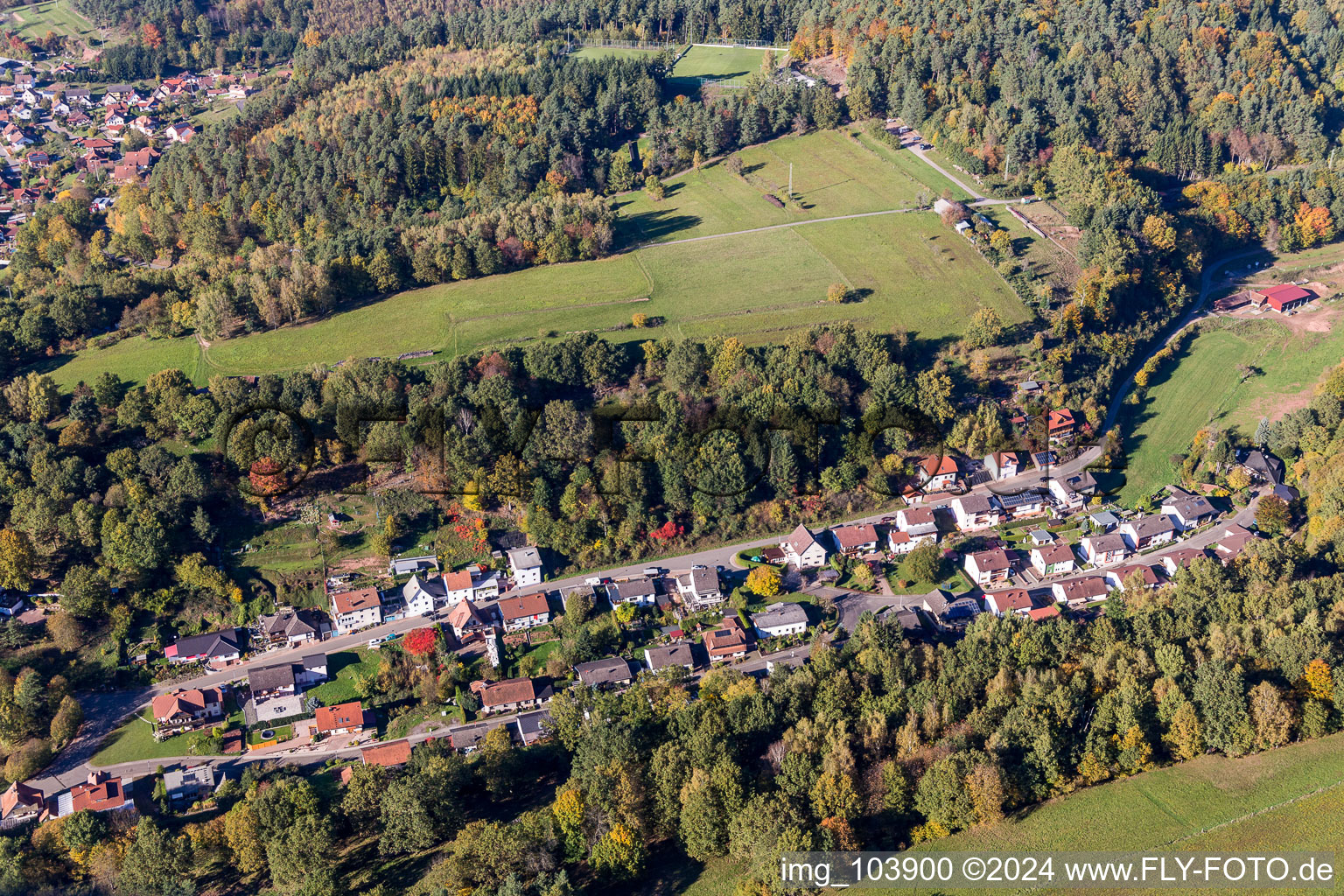 Bundenthal dans le département Rhénanie-Palatinat, Allemagne hors des airs