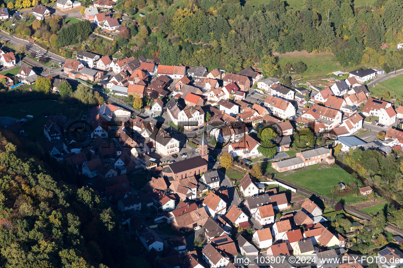 Bruchweiler-Bärenbach dans le département Rhénanie-Palatinat, Allemagne d'en haut