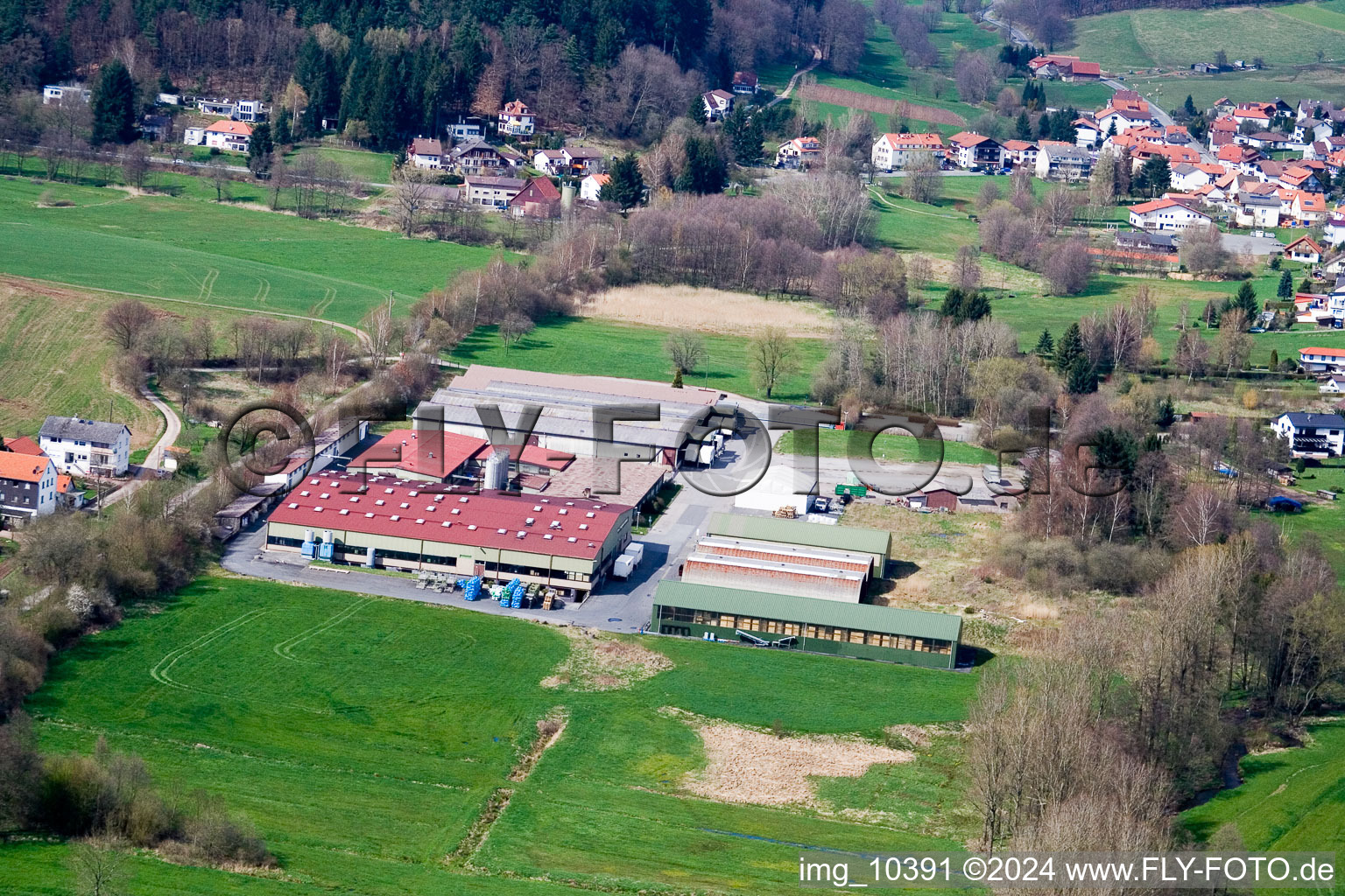 Vue oblique de Quartier Affolterbach in Wald-Michelbach dans le département Hesse, Allemagne