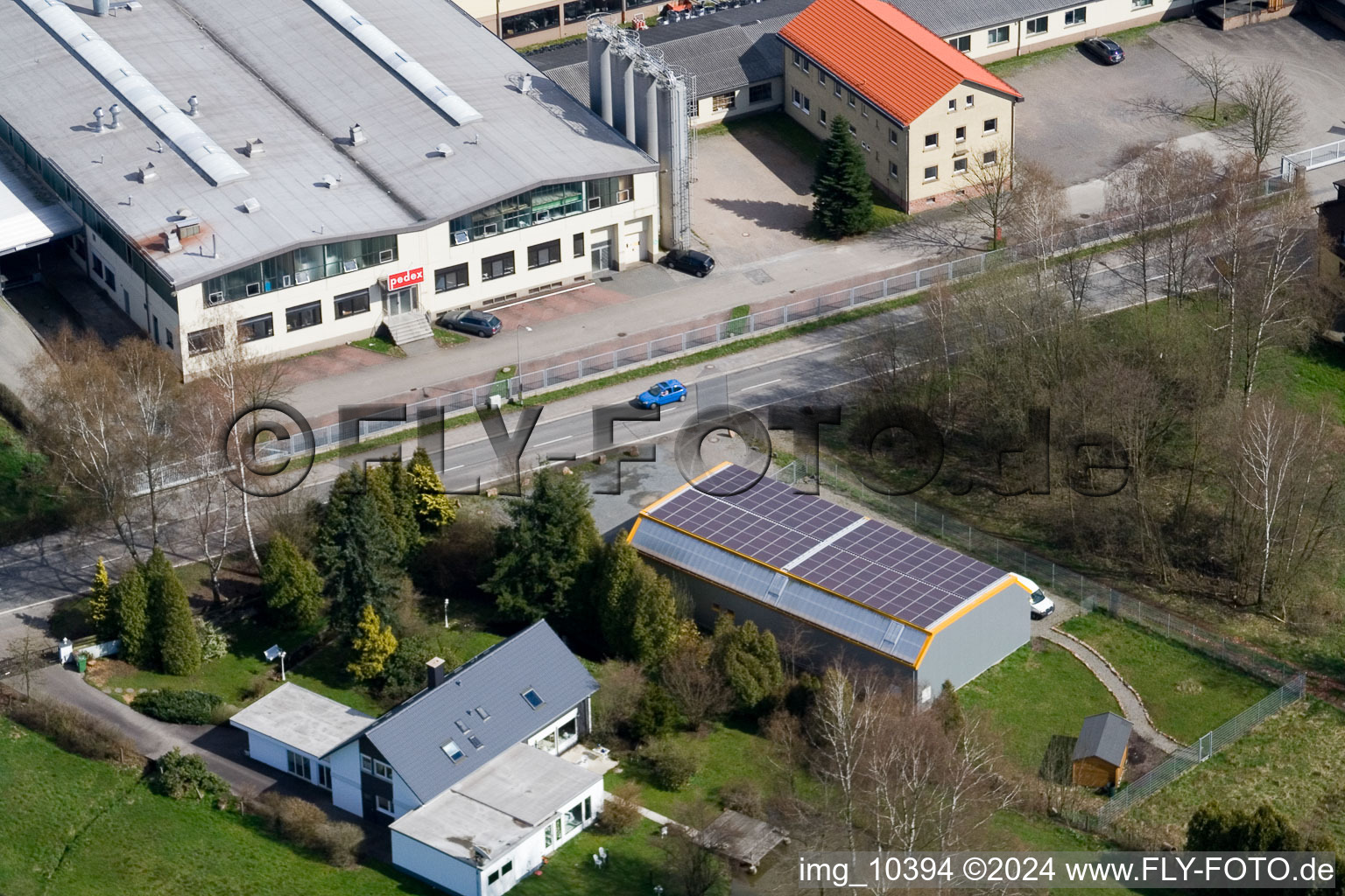 Affolterbach à le quartier Wahlen in Grasellenbach dans le département Hesse, Allemagne d'en haut