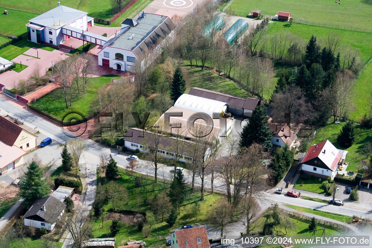 Quartier Affolterbach in Wald-Michelbach dans le département Hesse, Allemagne d'en haut