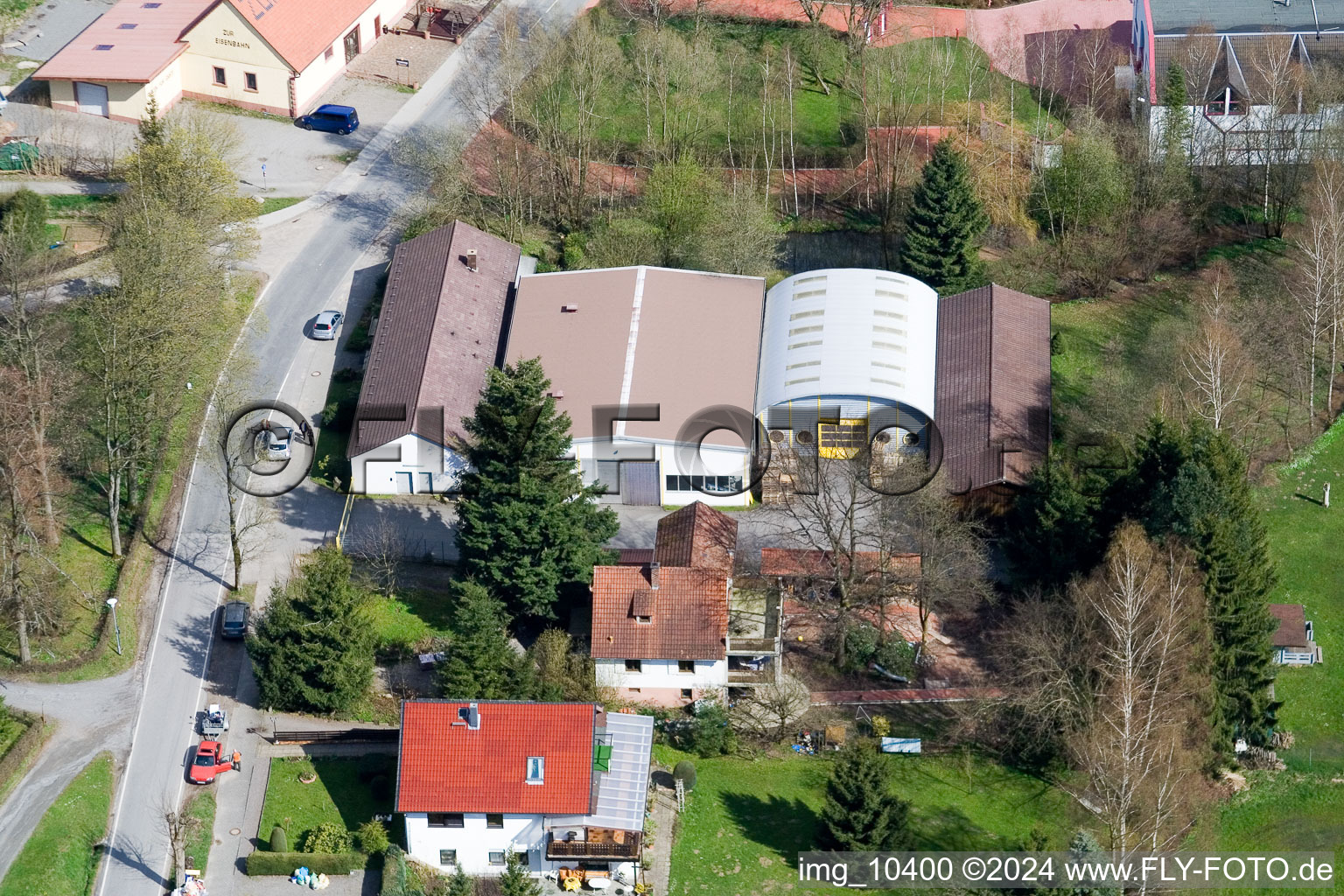 Quartier Affolterbach in Wald-Michelbach dans le département Hesse, Allemagne vue d'en haut