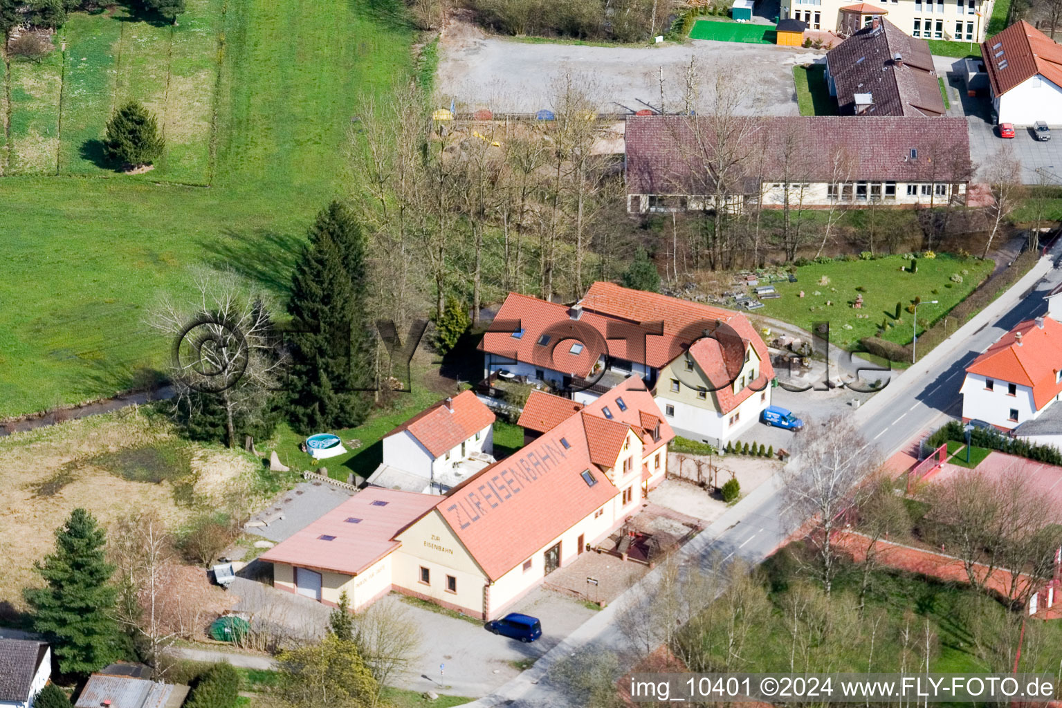 Quartier Affolterbach in Wald-Michelbach dans le département Hesse, Allemagne depuis l'avion