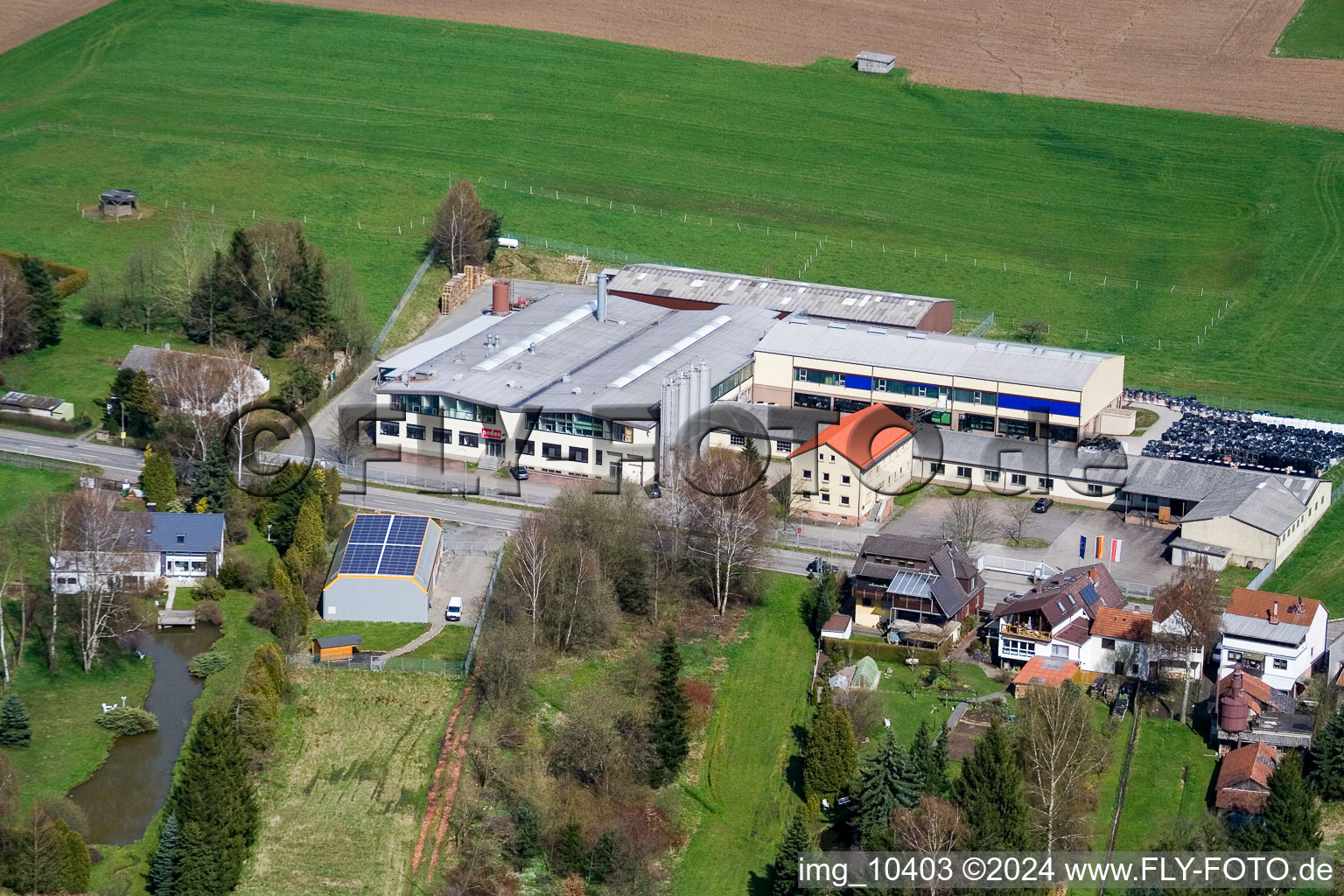 Quartier Affolterbach in Wald-Michelbach dans le département Hesse, Allemagne vue du ciel