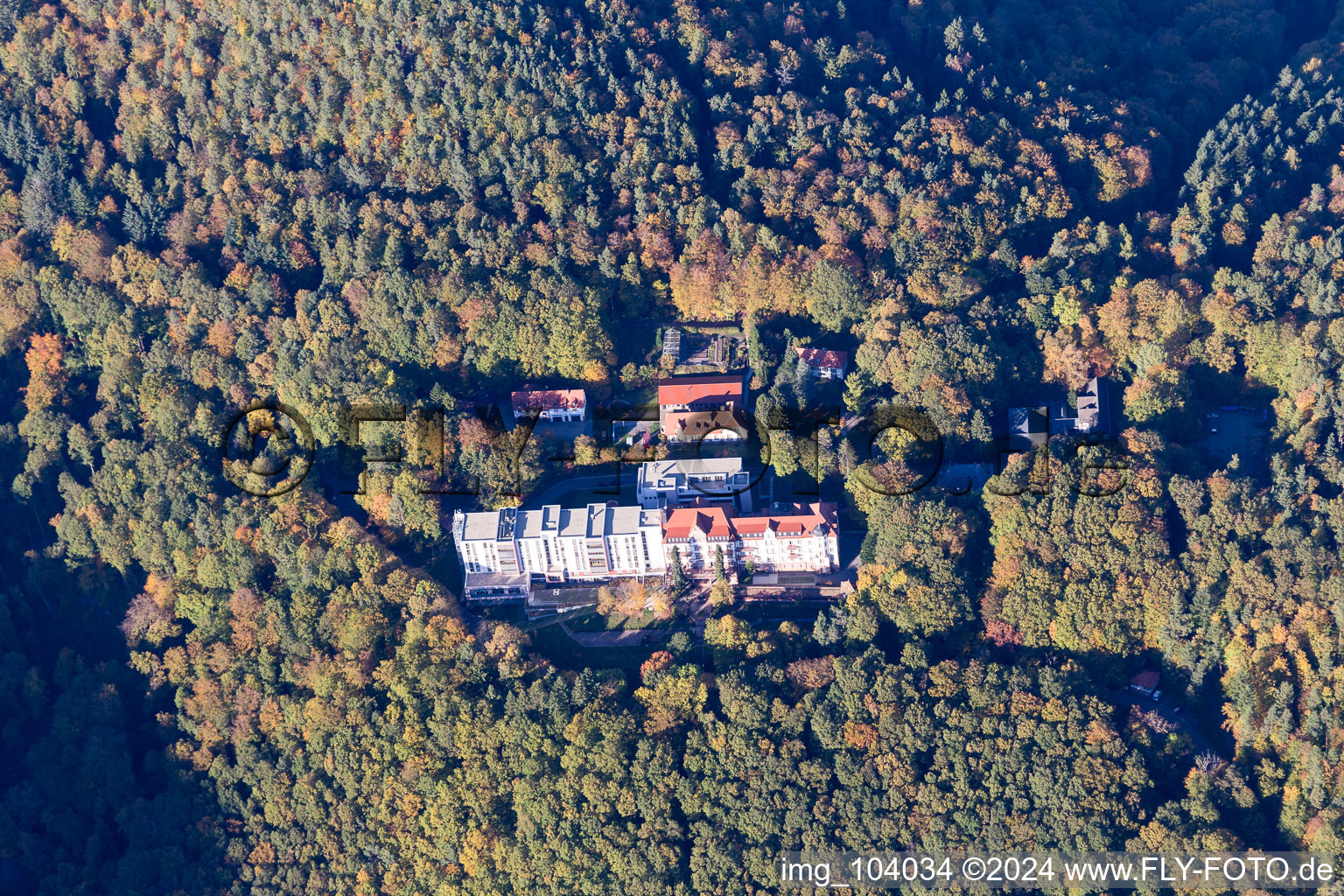 Image drone de Clinique à Eußerthal dans le département Rhénanie-Palatinat, Allemagne