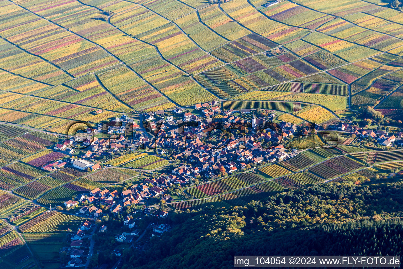 Vue aérienne de Quartier Weyher in Weyher in der Pfalz dans le département Rhénanie-Palatinat, Allemagne