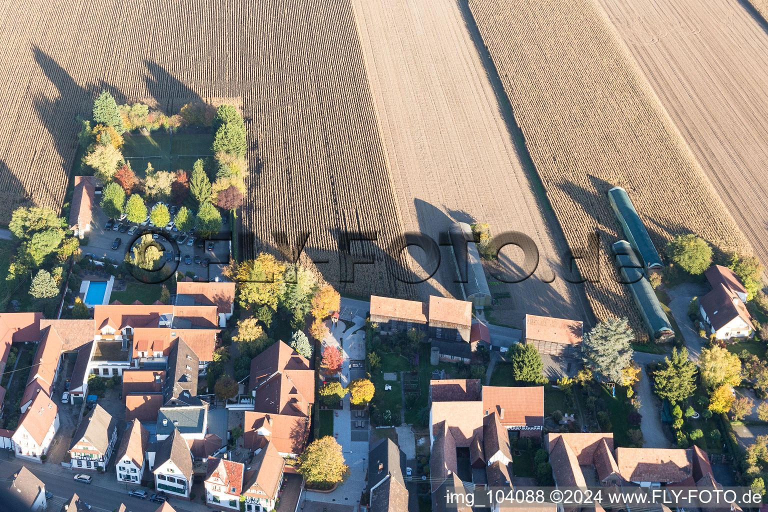 Quartier Hayna in Herxheim bei Landau dans le département Rhénanie-Palatinat, Allemagne vue du ciel