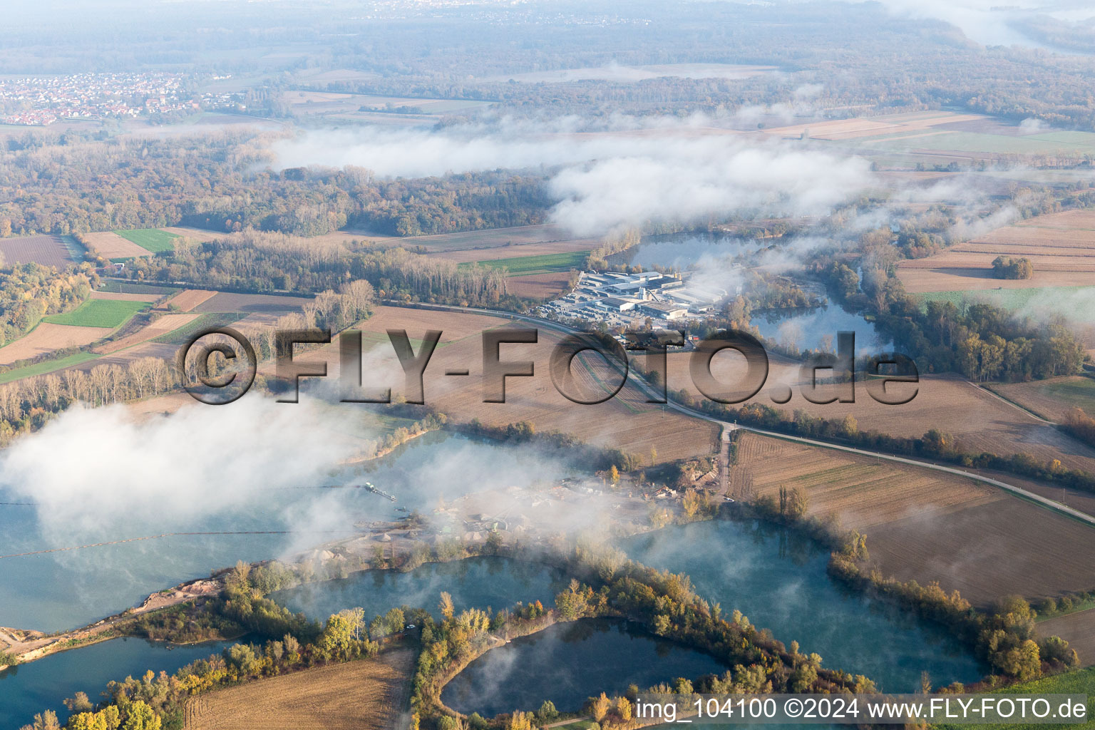 Image drone de Leimersheim dans le département Rhénanie-Palatinat, Allemagne