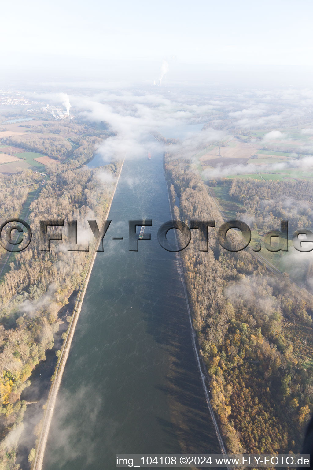 Germersheim dans le département Rhénanie-Palatinat, Allemagne d'en haut