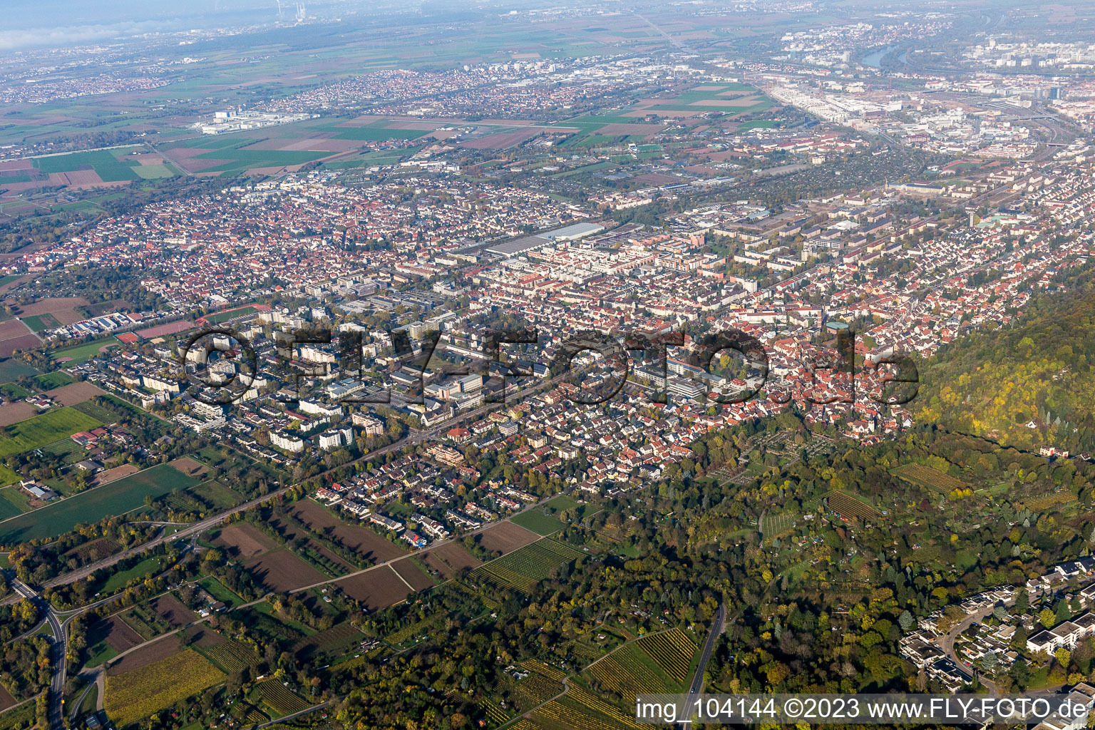 Vue aérienne de Quartier Südstadt in Heidelberg dans le département Bade-Wurtemberg, Allemagne