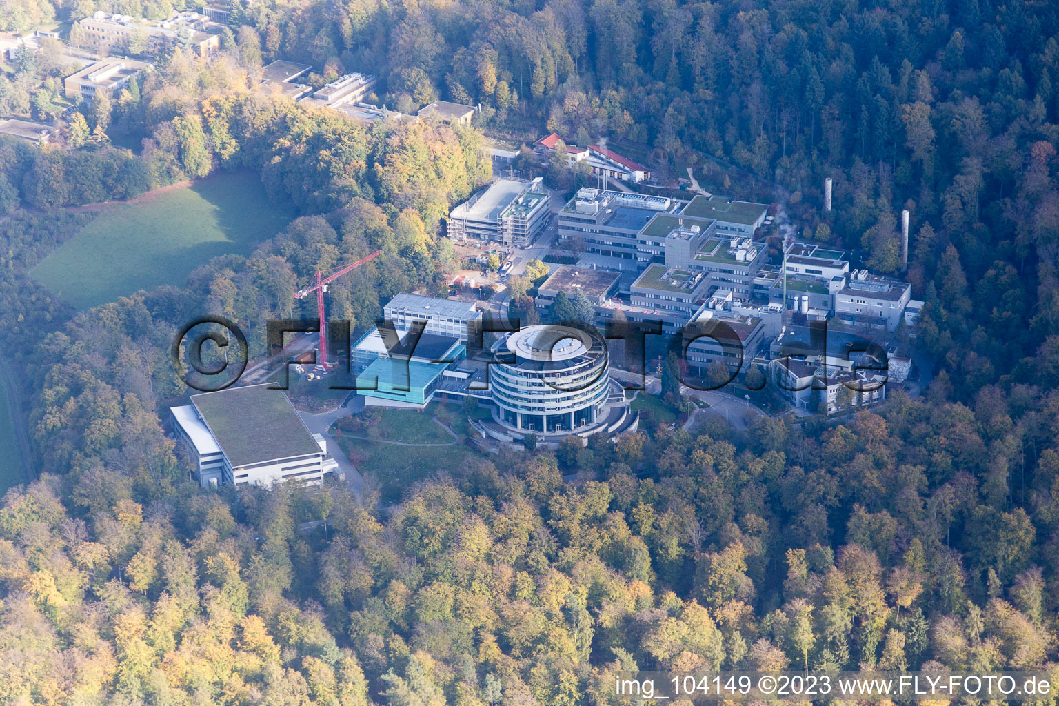 Vue aérienne de EMBL HD à le quartier Rohrbach in Heidelberg dans le département Bade-Wurtemberg, Allemagne