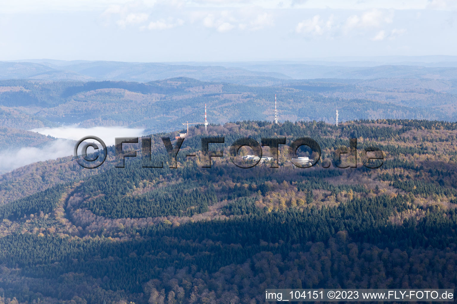 Vue aérienne de Quartier Königstuhl in Heidelberg dans le département Bade-Wurtemberg, Allemagne