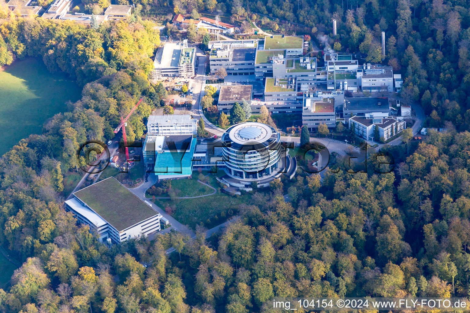 Vue aérienne de EMBL à le quartier Rohrbach in Heidelberg dans le département Bade-Wurtemberg, Allemagne