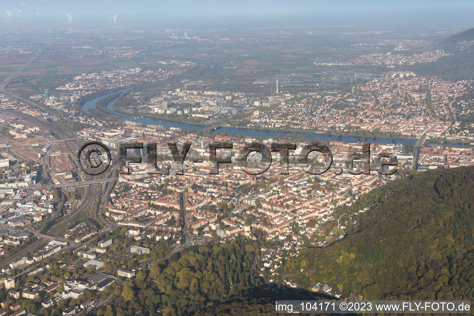 Photographie aérienne de Schillerstr. à le quartier Weststadt in Heidelberg dans le département Bade-Wurtemberg, Allemagne