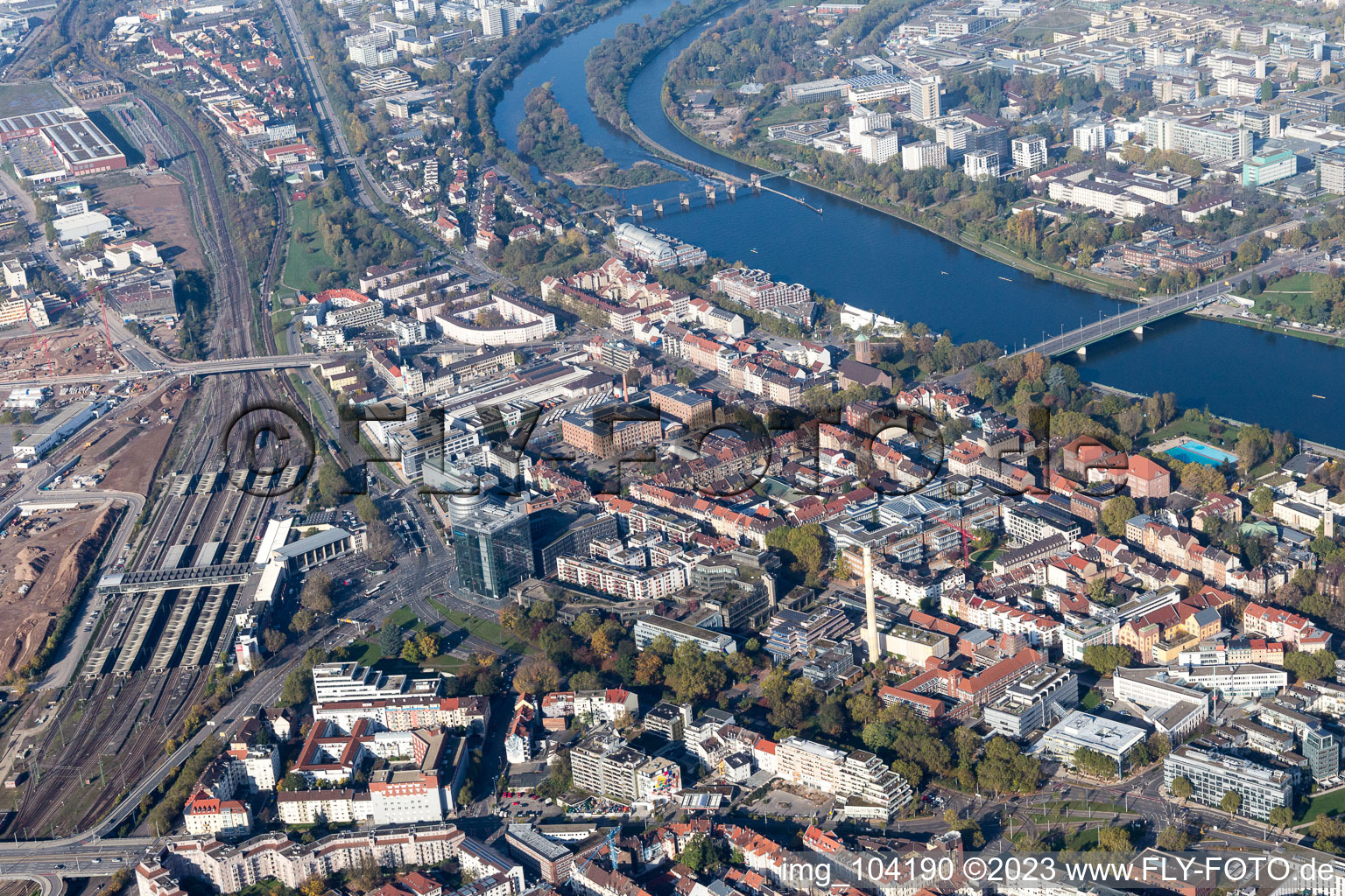 Photographie aérienne de Quartier Weststadt in Heidelberg dans le département Bade-Wurtemberg, Allemagne